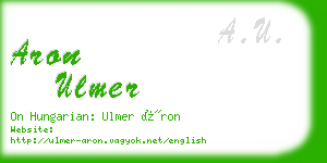 aron ulmer business card